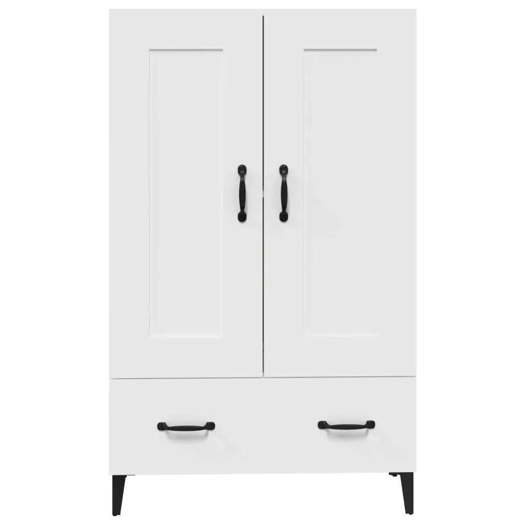 Credenza | Madia | Buffet da pranzo | Armadio da pranzo Bianca 70x31x115 cm in Legno Ingegnerizzato