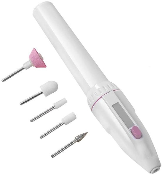 Kit di manicure elettrico 5 in 1 - Set di borchie per unghie - Per cura personale delle unghie - Compatta e leggera - Borchie per unghie - Adatto per uso casalingo - Codice prodotto: ...