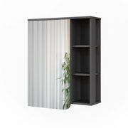 Vicco Mobile a specchio Antracite/bianco 60 x 75 cm