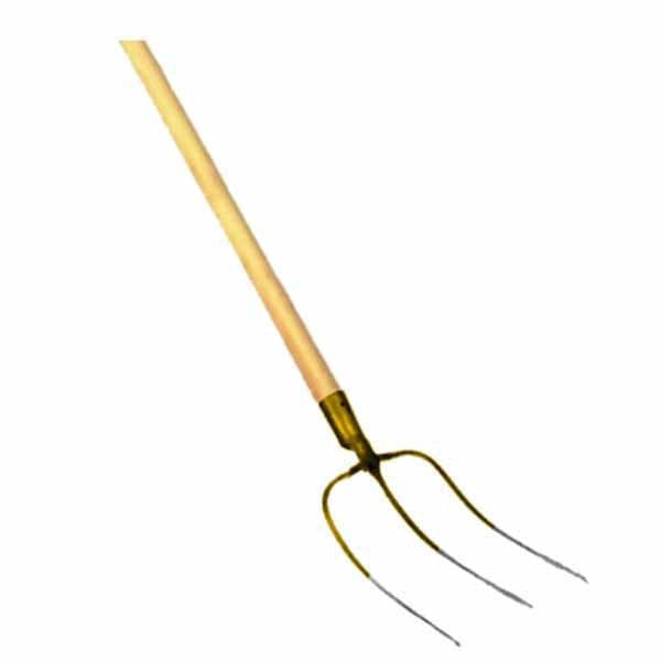 STYRIA 10737 Forca Agricola 3 Denti Acciaio Speciale Forgiato Finitura Oro colore Oro