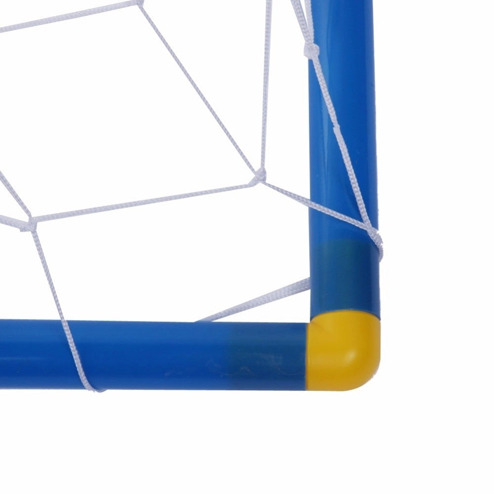 Trade Shop - Set 2 Porte Con Reti Da Calcio 79x50x43 Cm Per Bambini Uso Esterno Con Accessori -