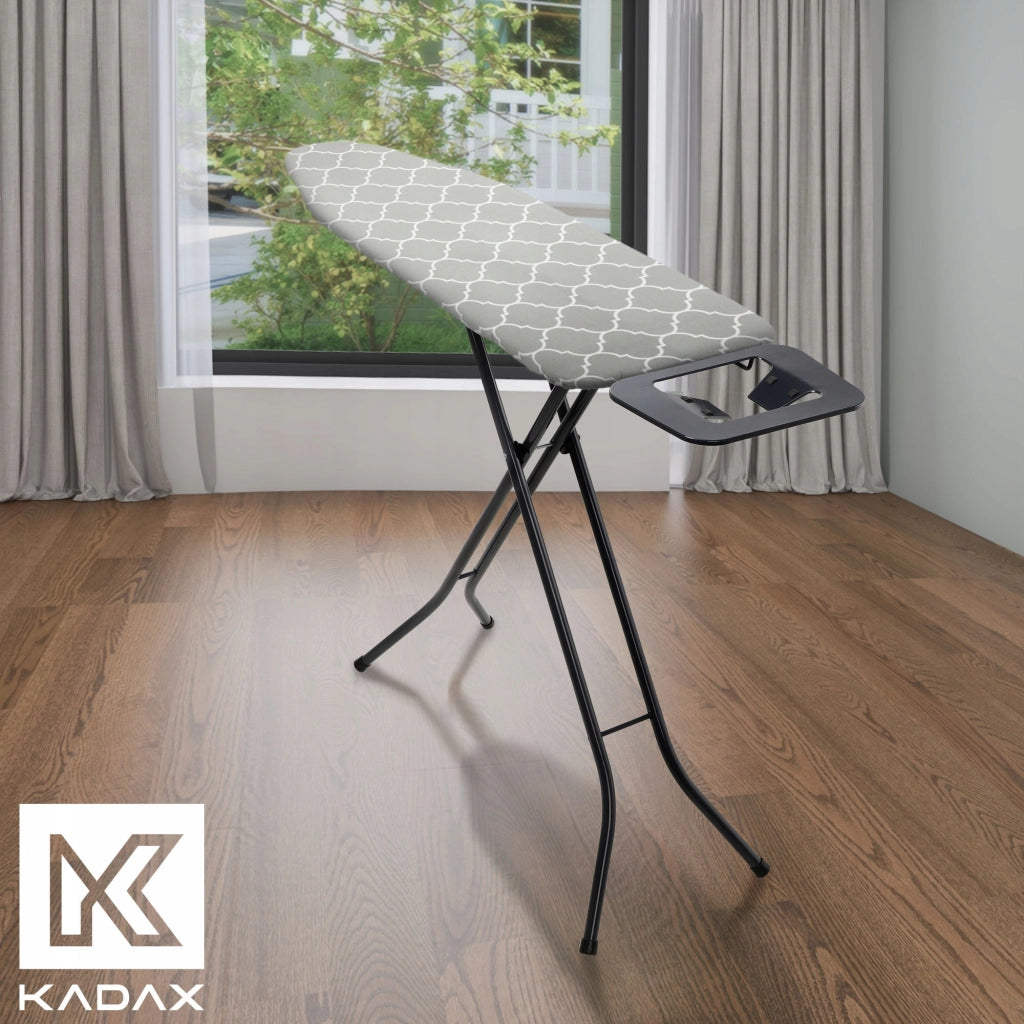 Copriasse da stiro KADAX 144x44 cm, elasticizzato, grigio