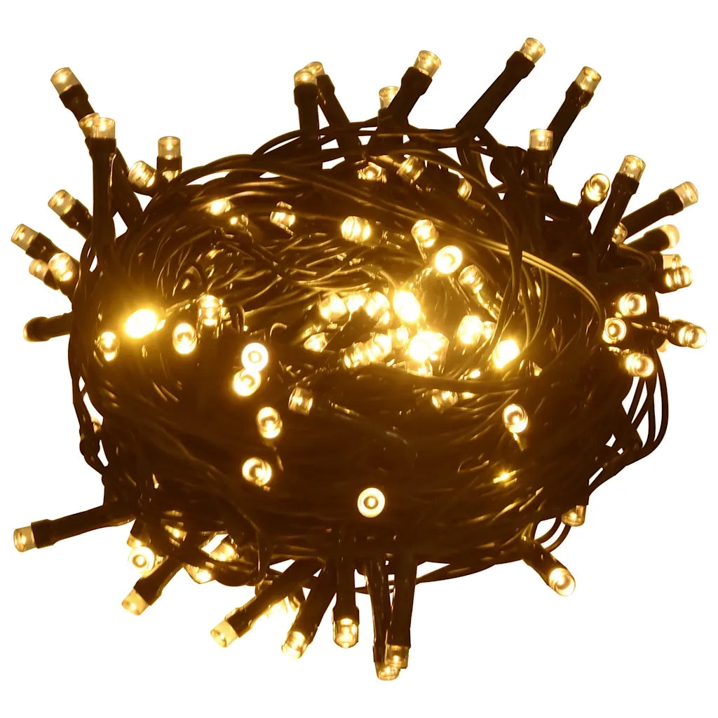Stringa di Luci con 600 LED 60 m 8 Effetti Luce IP44 Bianco Caldo CFW8290214