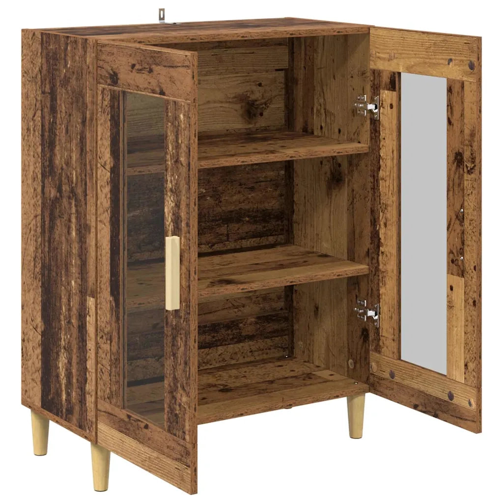 Credenza | Madia | Buffet da pranzo | Armadio da pranzo Legno vecchio 69,5 x 34 x 90 cm Legno multistrato