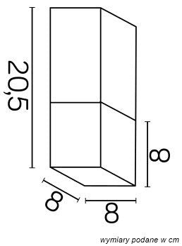 Plafoniera esterna spot Cube SU-MA grigio scuro E27 IP44