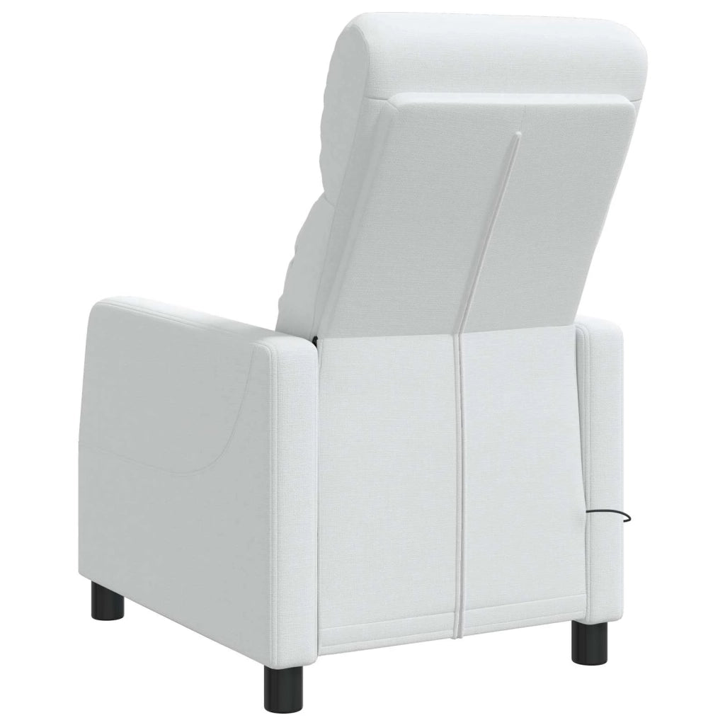 Poltrona Massaggiante Bianco Tessuto 42035106