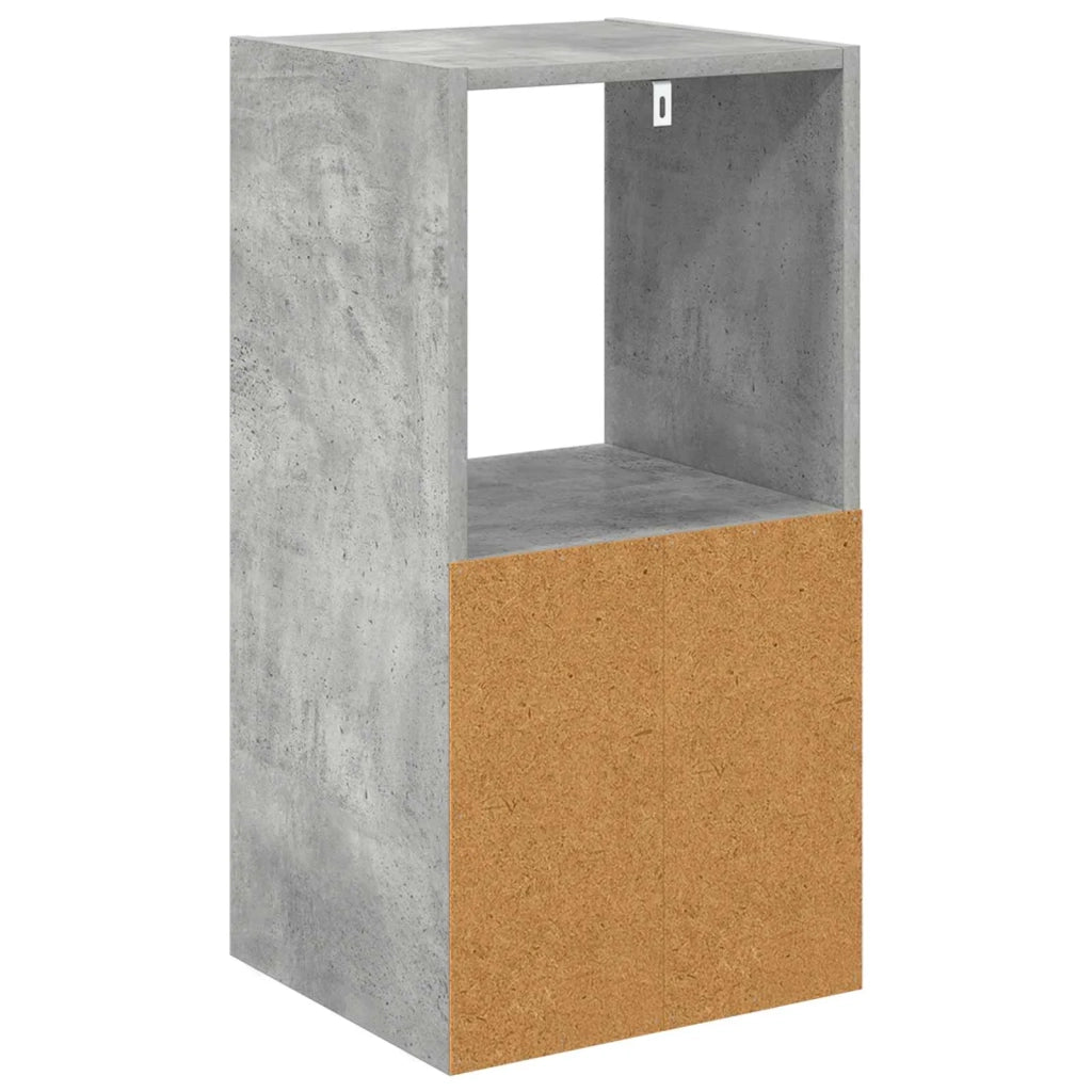 Comodino con cassetto 2 pcs Grigio cemento 35 x 32 x 68,5 cm 8000635