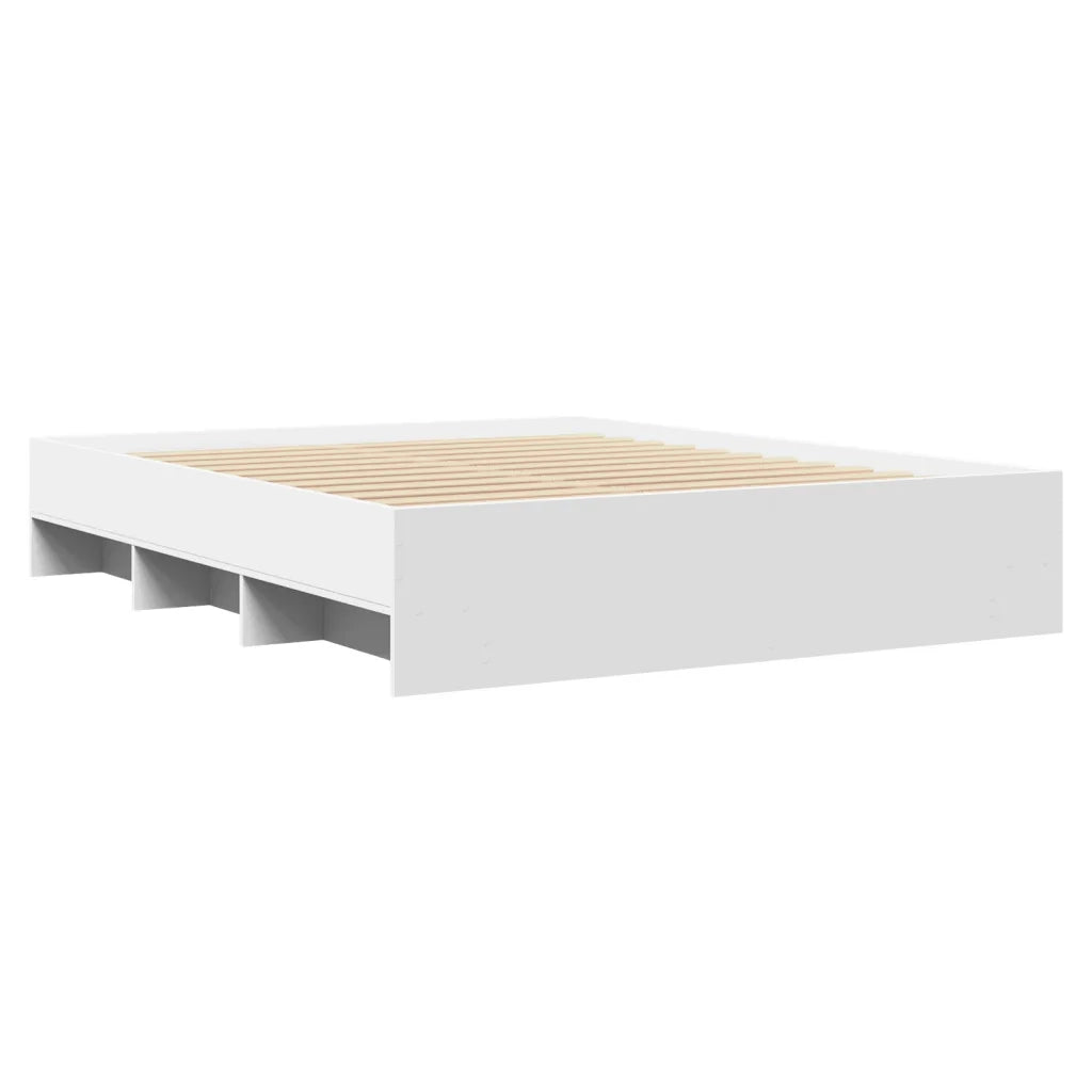 Giroletto-Struttura Letto Bianco 150x200 cm in Legno Multistrato 706591