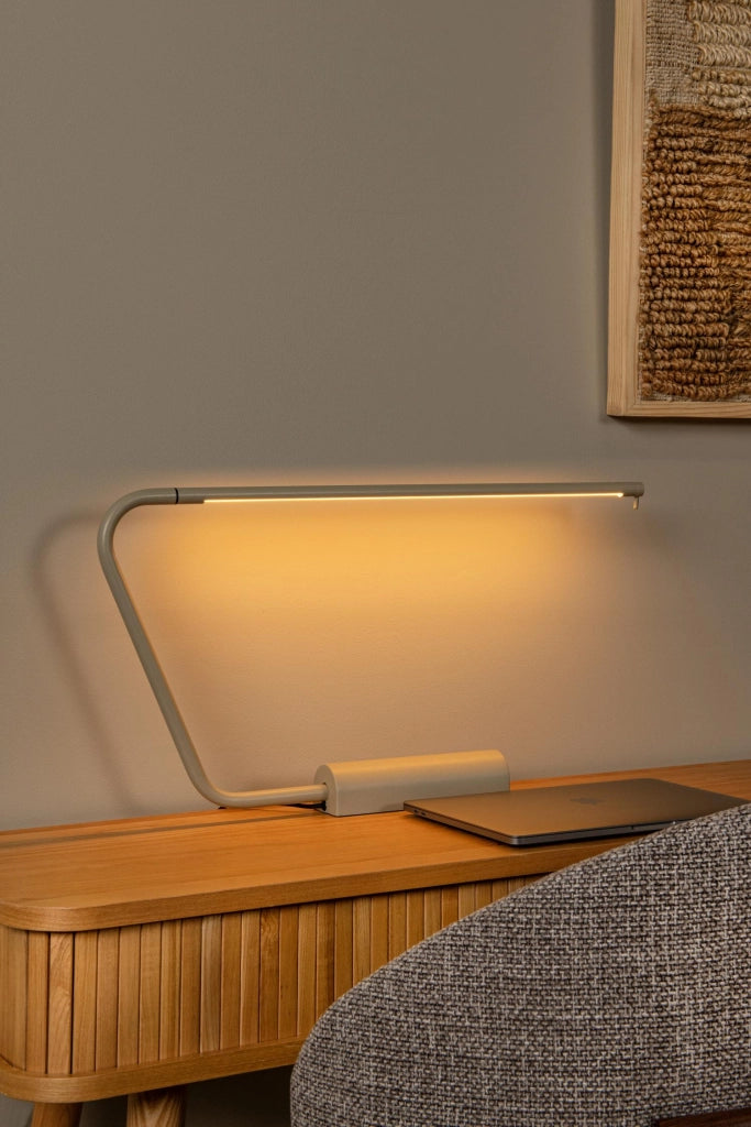 Lampada da scrivania LED nera marrone MADISON Lucide