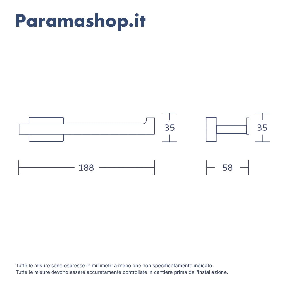 Set da bagno cromato 5 accessori: dispenser, porta spazzolino, porta scopino, porta rotolo, porta asciugamano 35cm | Arch