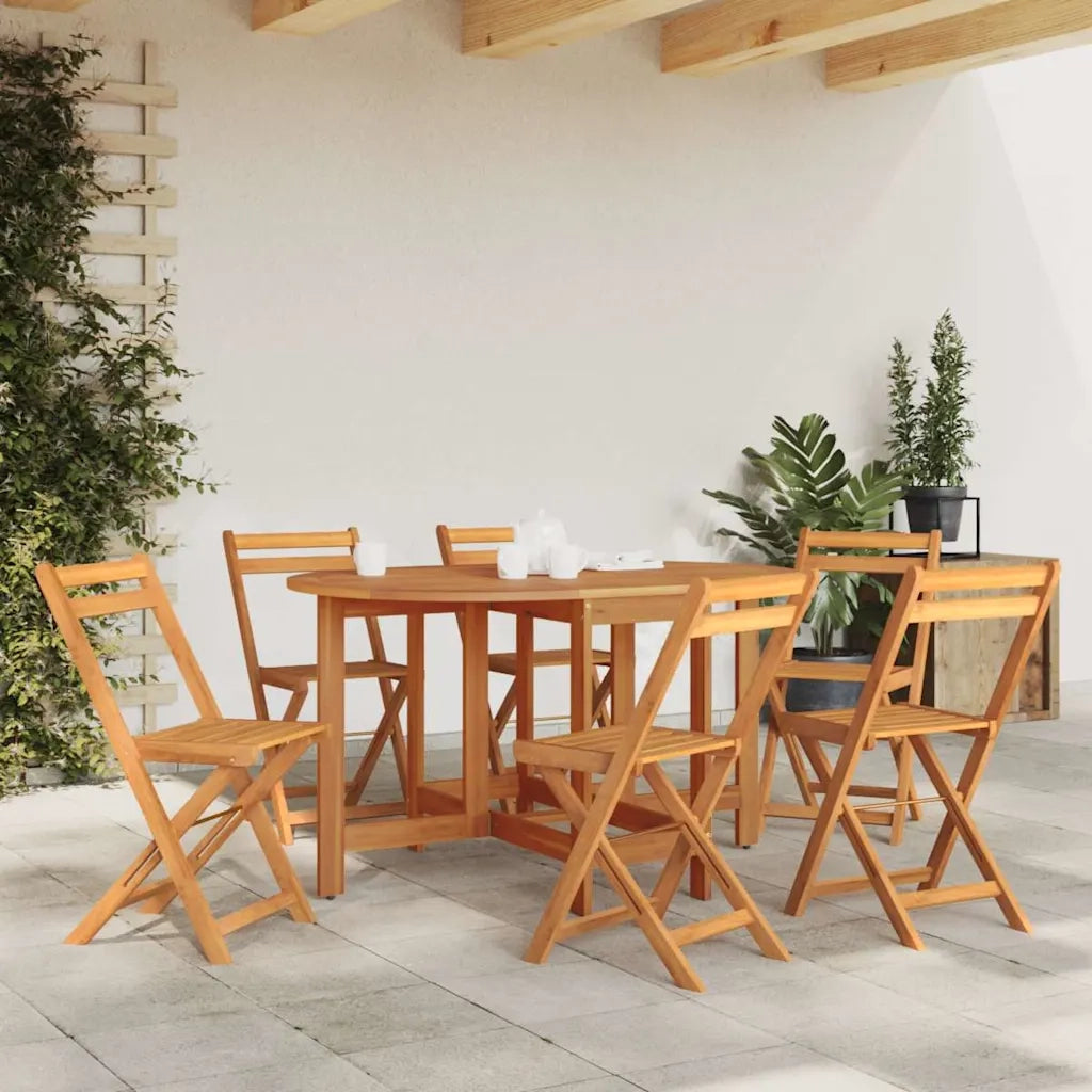 Tavolo da Giardino 130x90x72 cm in Legno Massello di Acacia 42659