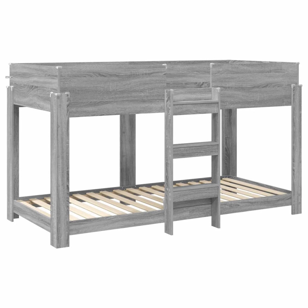 Letto a Castello per Bambini Grigio Sonoma 100 x 200 cm