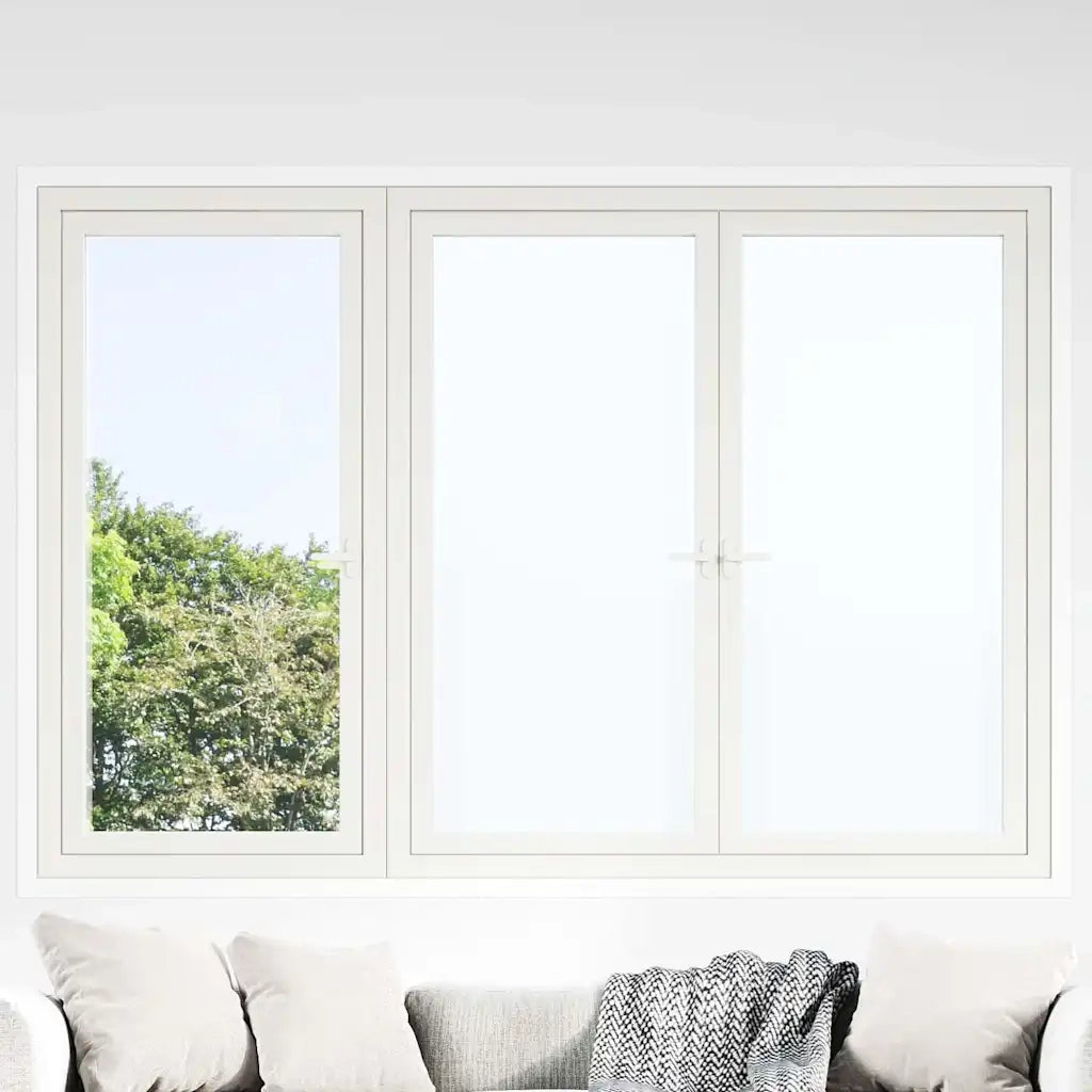 Pellicola statica per finestre Bianco Frosted 45 x 2000 cm PVC 3394689