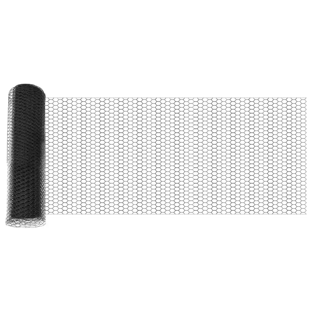 Recinzione Esagonale Grigio 0,5 x 50 m PVC 42005557