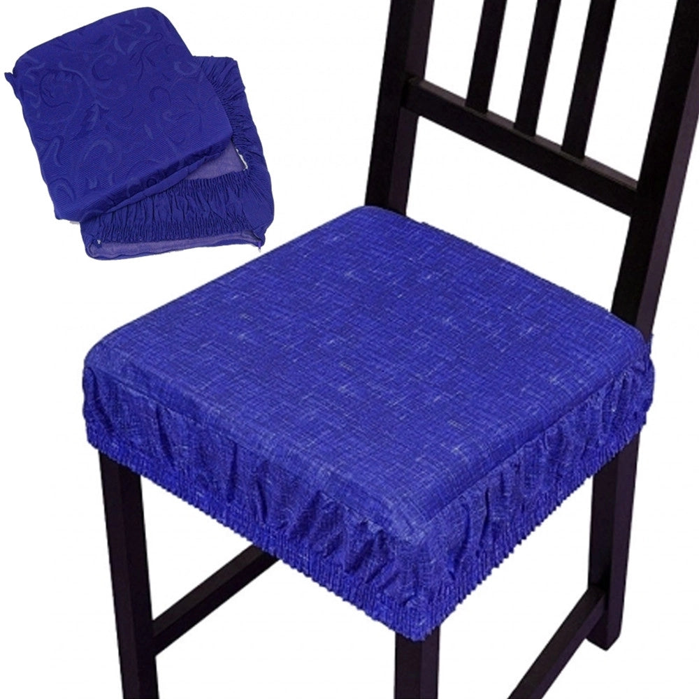Trade Shop - Set 6 Coprisedia Cuscini Con Fascia Elastica Per Sedie Imbottito Sfoderabile -