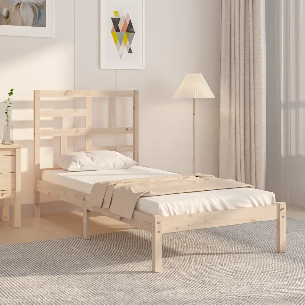 Giroletto-Struttura Letto in Legno Massello 90x200 cm 202230