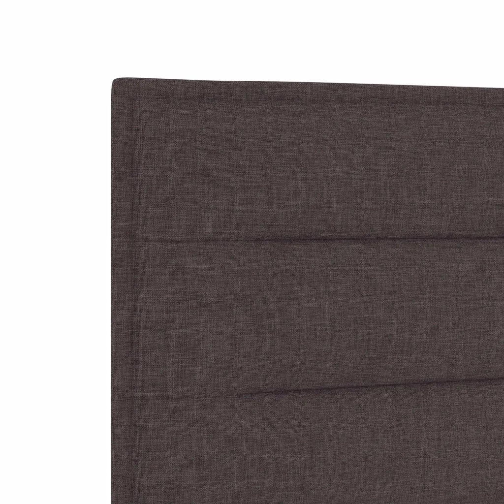 Letto con Box Spring, Materasso e LED Marrone Scuro Tessuto 3452018