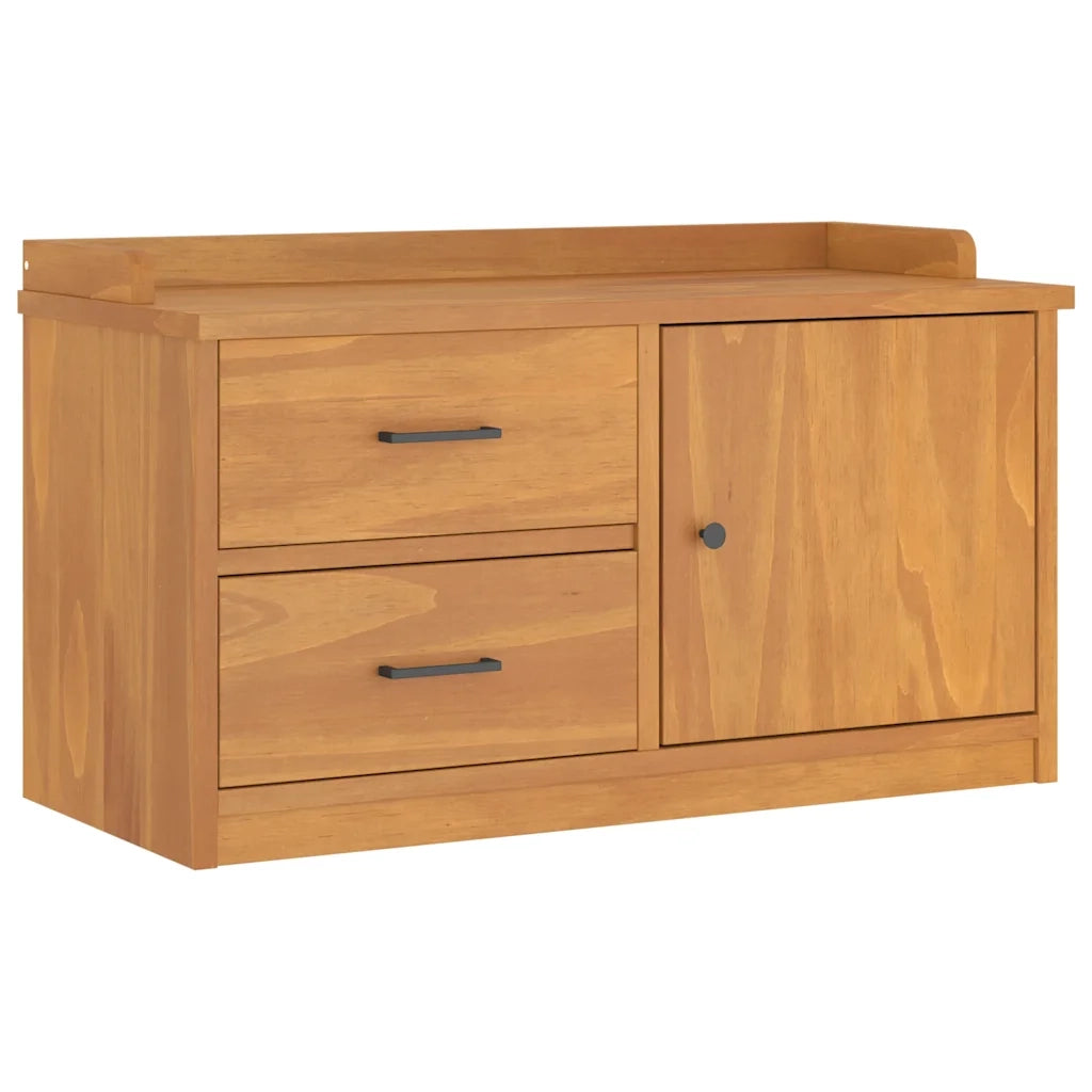 Panca da Corridoio SANDNES 87x40x50 cm Legno Massello di Pino 4010463