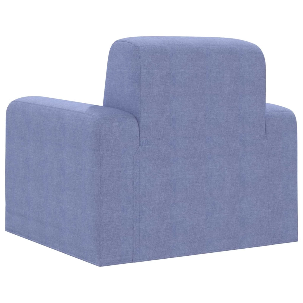 Poltrona-Divano Sedia Blu jeans Tessuto 398817
