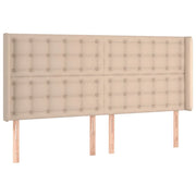 Testiera | Testata ad Orecchio Cappuccino 203x16x118/128 cm in Similpelle