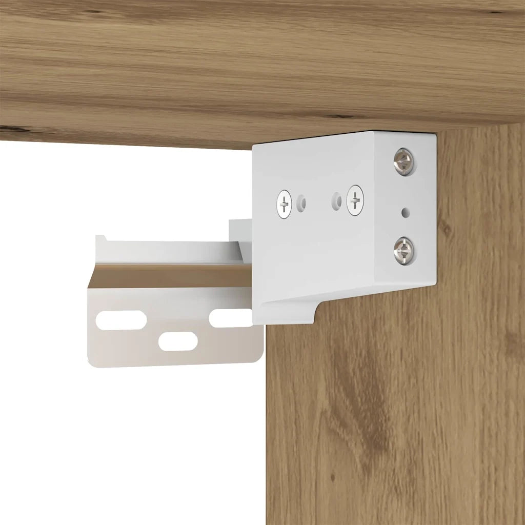 Set Mobili da Bagno | Armadio da bagno 3 pz Rovere Artigianale Legno Multistrato