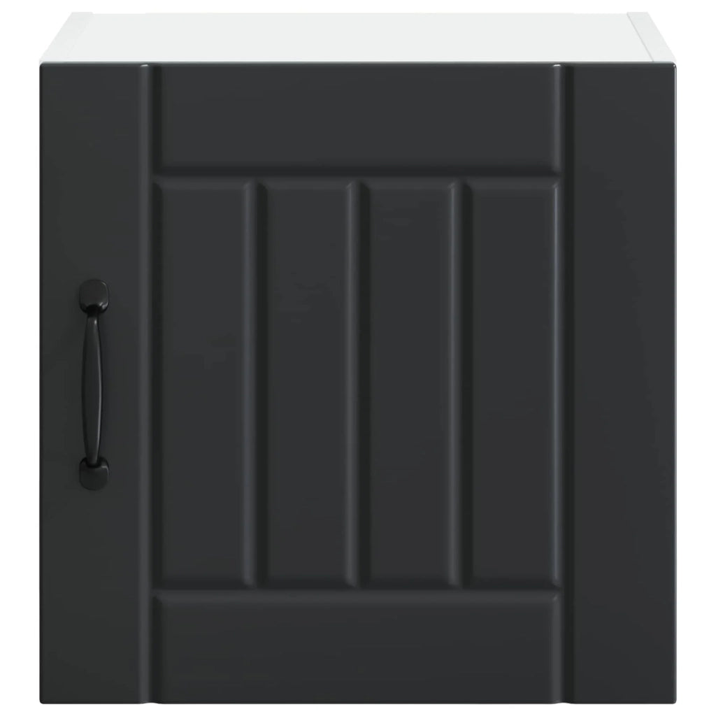 Armadio da cucina moderno pratico portaoggetti 40 x 31 x 40 cm in legno multistrato nero 02_0053905