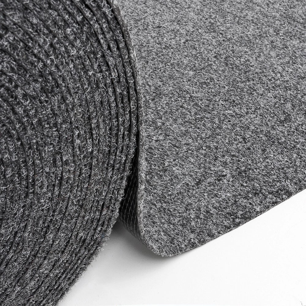 Passatoia Ingresso Moquette Asciugapassi Tinta Unita Corridoio Marciapiede 100x100 Cm Grigio