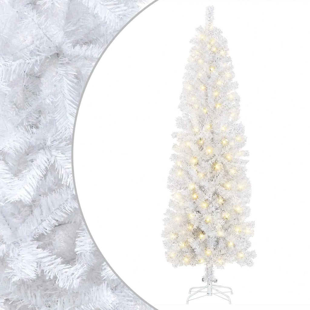 Albero di Natale Artificiale Sottile 210 cm 300 LED 3461038