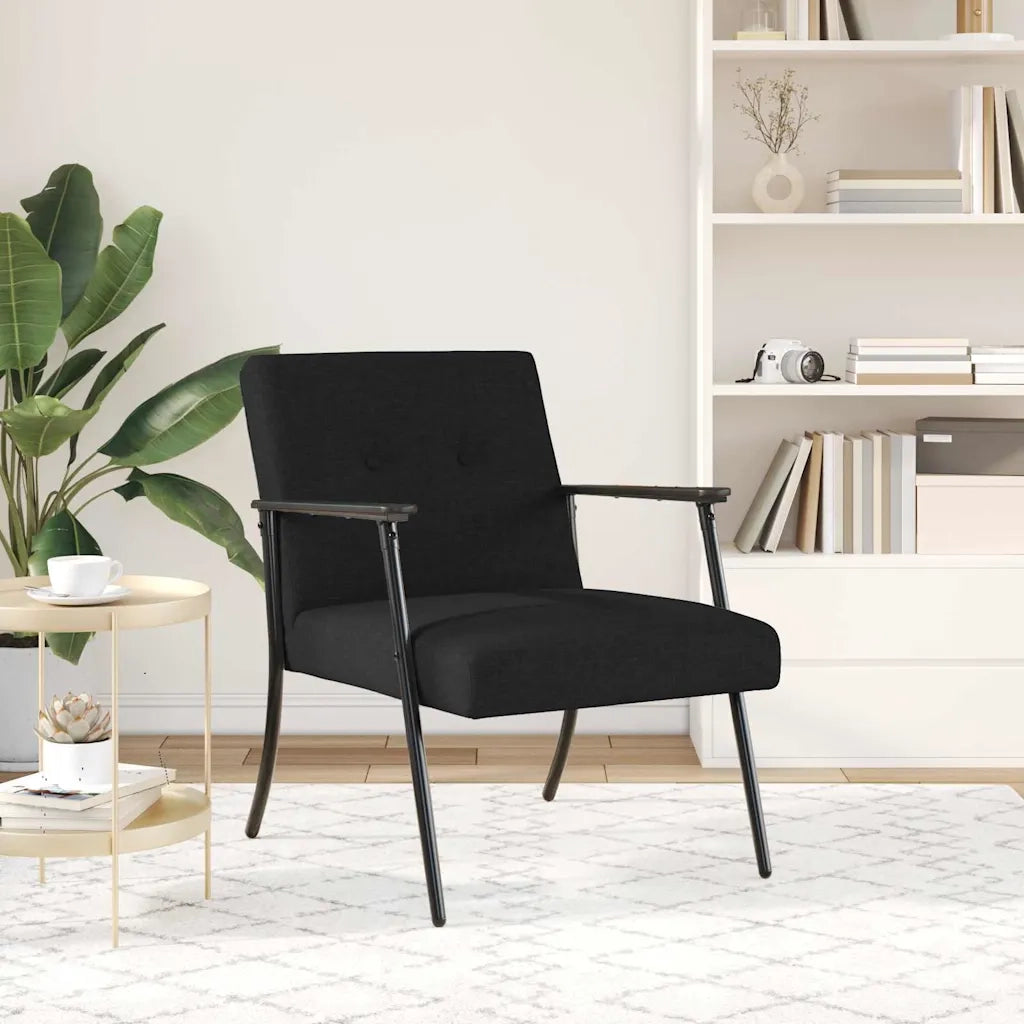 Poltrona | Sedia Relax Nero Tessuto