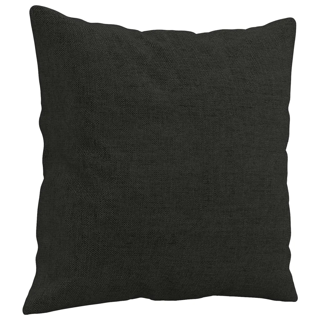 Set Divani 2 pz con Cuscini Nero in Tessuto 3202138