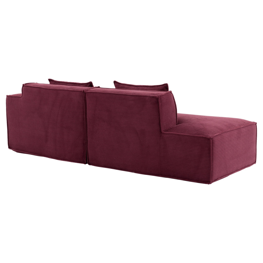 Divano 2 Posti con Cuscini ¨C MINIMAL ¨C Tessuto, 235 cm