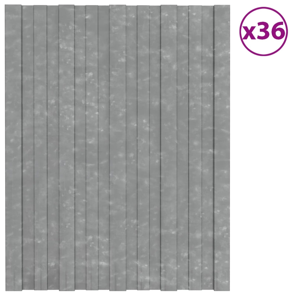 Pannello per tetto 36 pcs Argento 60 x 45 cm Acciaio zincato 42047108