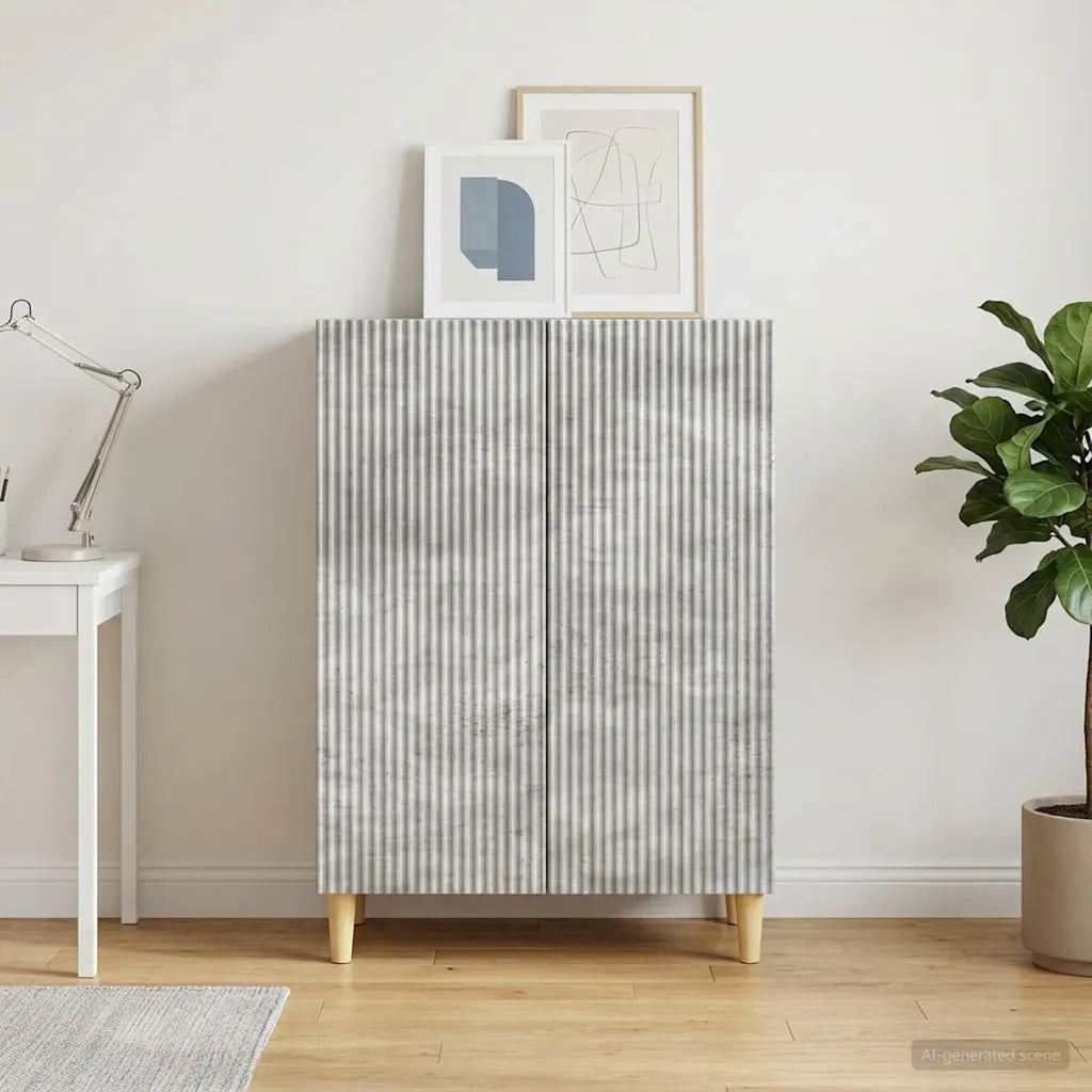 Credenza Grigio Cemento 66 x 34,5 x 90 cm Legno ingegnerizzato 894588