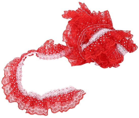 Tessuto per Cucire e Appliqué 5 Metri - Lint a Tendine - Sottile 4,5 cm - Sartoriale - Polyester - Per Cucito e Decorazione