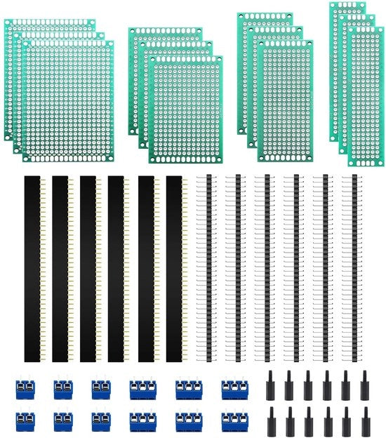 Kit di stampa a doppia faccia - Installazione facile - 48 pezzi - Adatto per progetti - Carte di prototipo - Colonna in nylon