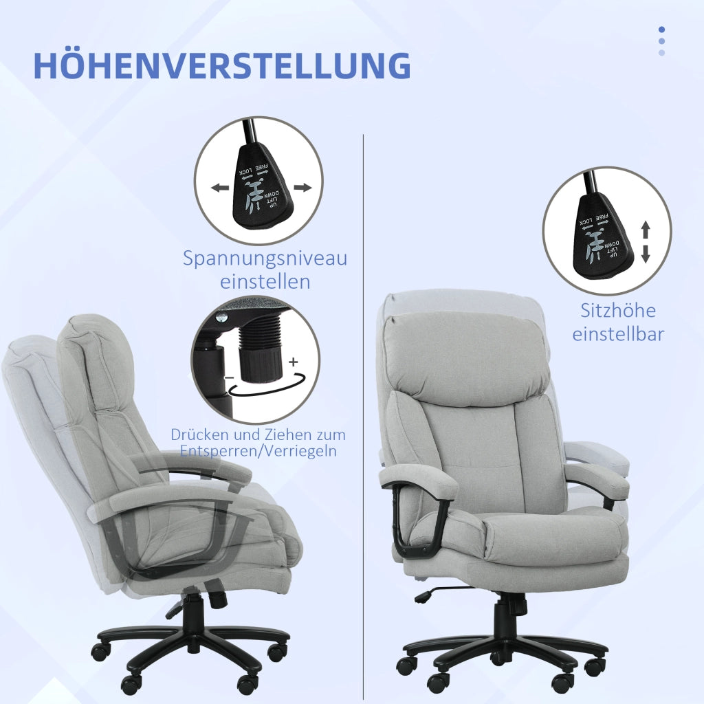 Sedia da ufficio alta ¨C zephmum ¨C Grigio chiaro