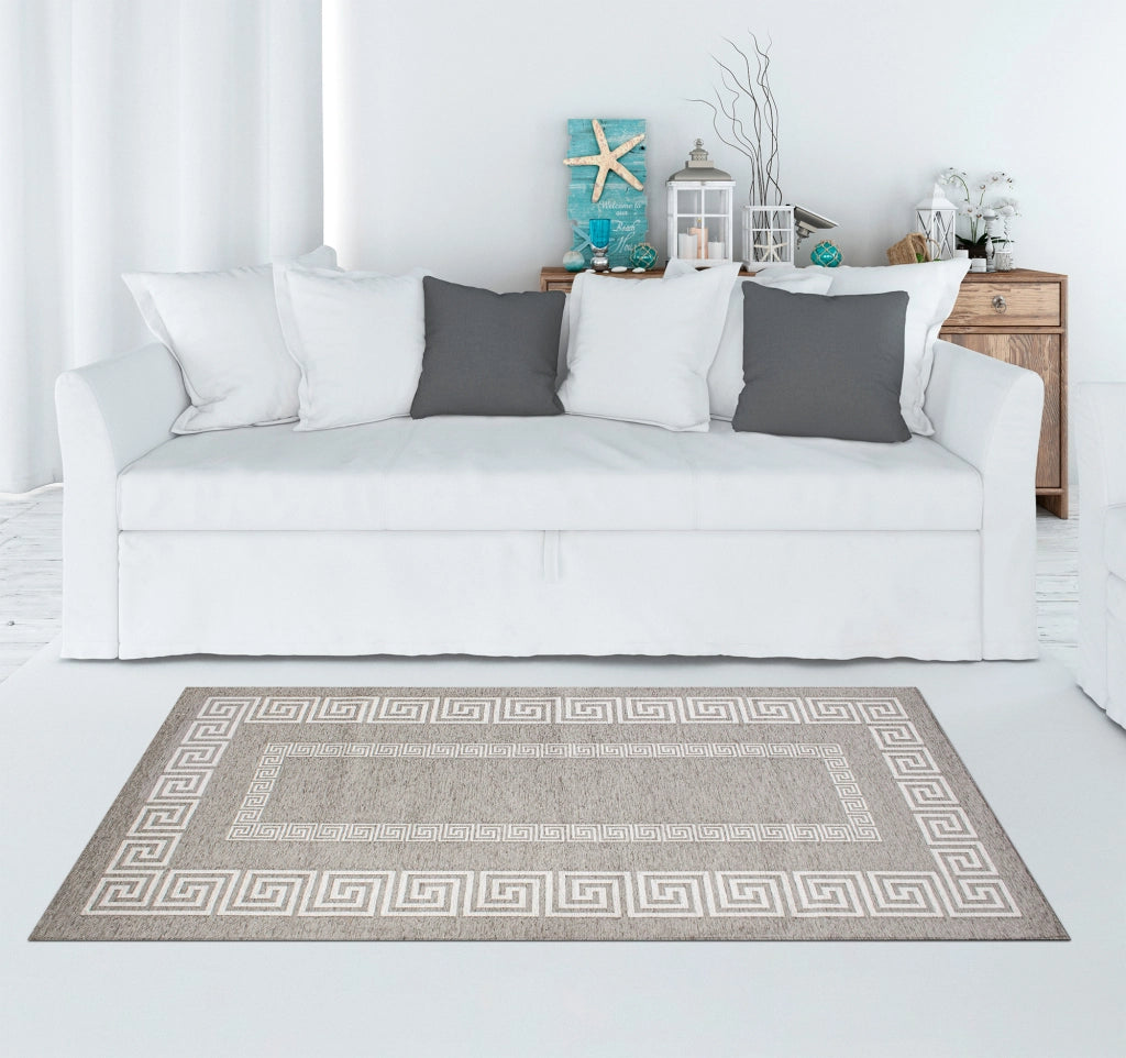 Tappeto Arredo Moderno Morbido in Ciniglia Ingresso Antiscivolo Prodotto Italiano  Soggiorno Camera Salotto Disegni Piazzati Cotone Varie Misure Grande Atena/Titaniogrigio - 65x175 cm