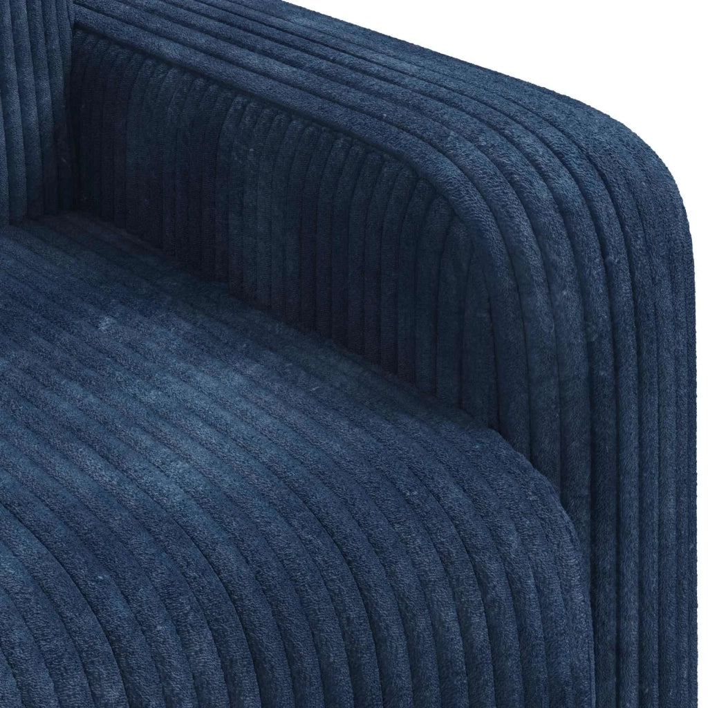 Poltrona-Divano Sedia Blu navy corduroy