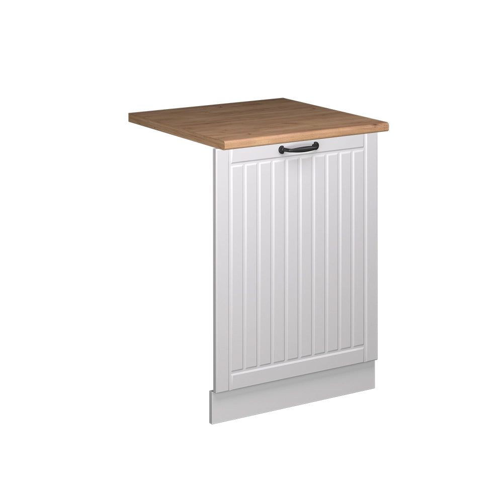 Pannello frontale della lavastoviglie Fame-Line Bianco rustico/Bianco 60 cm, PL Rovere Vicco