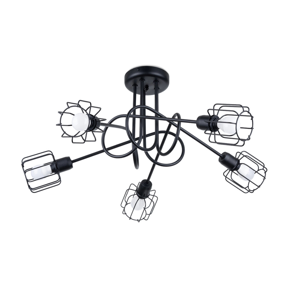 Lampadario BELUCI 5S nero