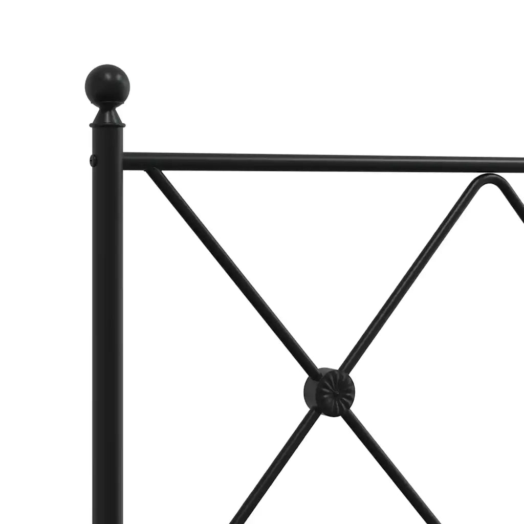 Testiera di Ricambio in Metallo Nero 107 cm 376532