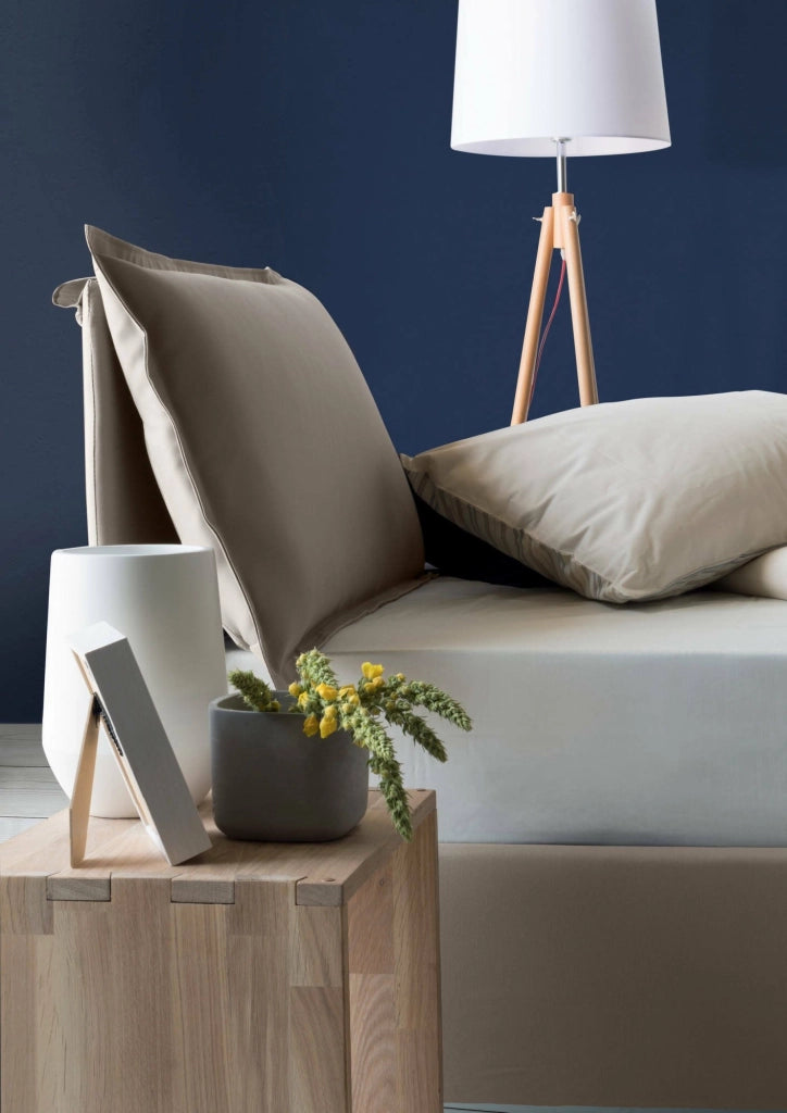 Azzurrino, Letto Singolo Sfoderabile Made in Italy, Grigio Tortora