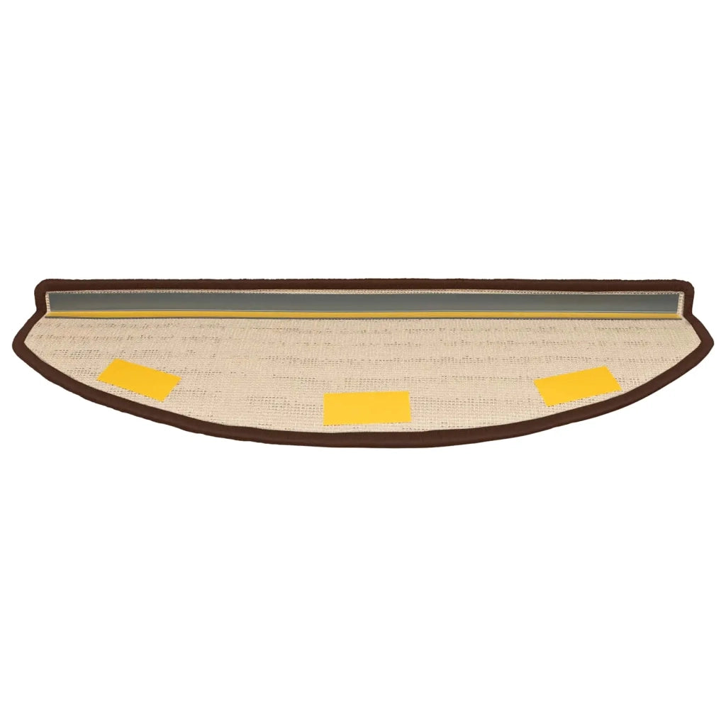 Tappetini per scale autoadesivi Semicircolare 15 pcs Marrone 42038654