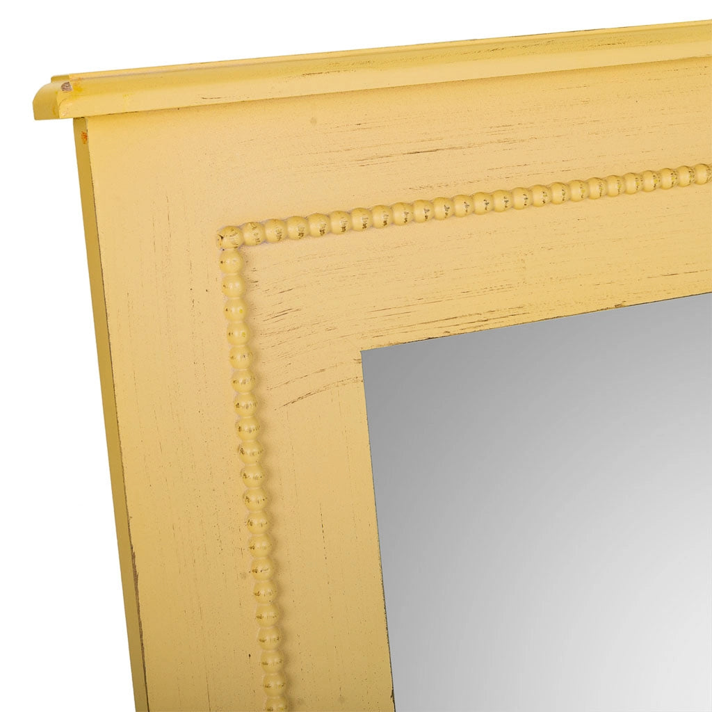 Specchio in legno giallo 70x03x90h