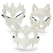 Set di maschere Halloween da 3 pezzi - Disegno orario - Costumi spaventosi - Leggeri - Stabili - Dimensioni 17,5 x 14 x 8 cm - Maschere da travestimento