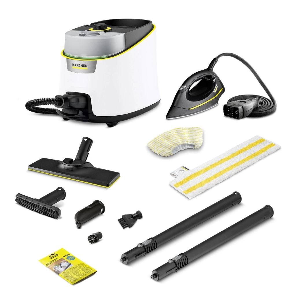 KARCHER Pulitore a vapore SC 4 Deluxe Iron - Resa con un serbatoio pieno (circa): circa. 130 m² - Potenza termica: 2200 W - Pressione del vapore max.: 4 bar