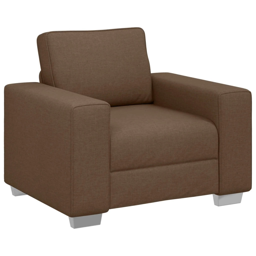 Divano Sedia-Poltrona Sofa Marrone 100 cm Tessuto