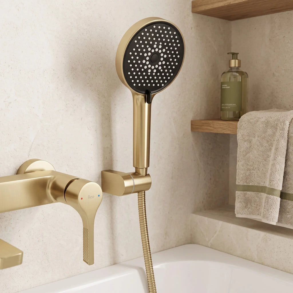 Rubinetto Da Vasca Premium Rea Maxim Brush Gold