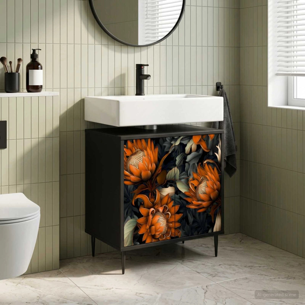 Mobile da Bagno LOCHEM Rovere Nero 60 x 40 x 61 cm 8007410