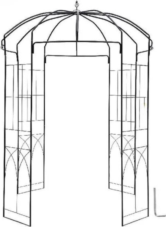 Pergola Esterna - 240 cm - Nero